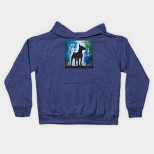 Patterdale Terrier Watercolor Art Piece Kids Hoodie